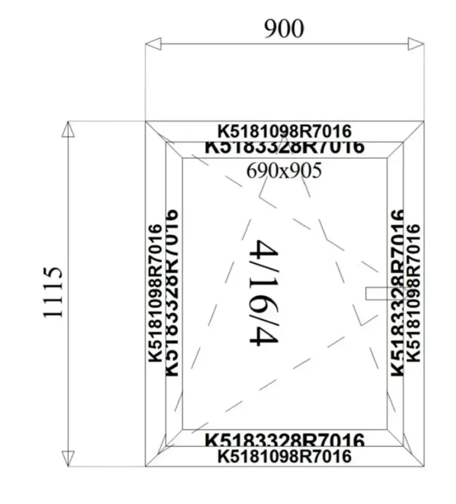 Aluminiumfenster 900x1000 metallDEPOT 3 Fach Verglasung Massen.webp